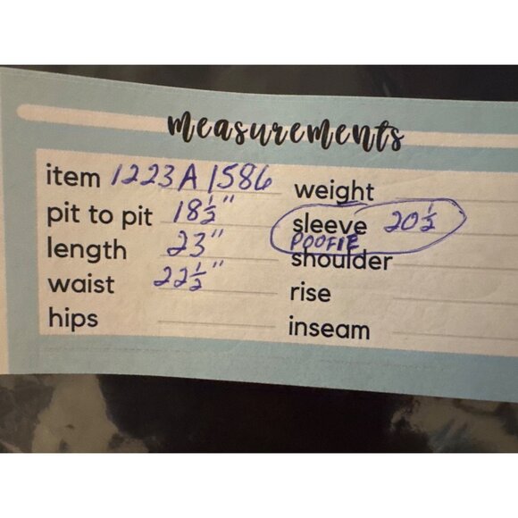 Banana Republic XS Black Peplum Blouse White Embroidery Puff Sleeves - Picture 11 of 12